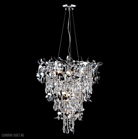 Подвесная хрустальная люстра Crystal Lux ROMEO SP10 CHROME D600