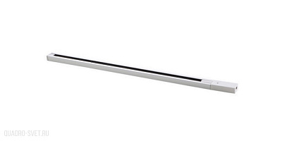 Шинопровод однофазный с питанием и заглушкой Crystal Lux CLT 0.11 01 L1000 WH