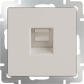 Телефонная розетка  RJ-11(слоновая кость) Werkel WL03-RJ-11-ivory