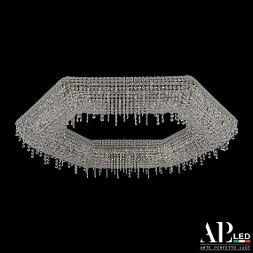 Хрустальная потолочная светодиодная люстра APL LED Rimini S506.0.100.B.3000