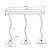 Подвесной светильник Zumaline ANTENNE TS-120404P-BKGO