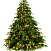 Ель CRYSTAL TREES ВЕРСАЛЬСКИЕ ОГНИ с освещением 185 см. KP22185L