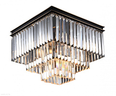 Хрустальная потолочная люстра Newport 31105/PL black+gold