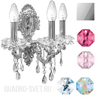 Бра (crystal AB, bordeaux, rosaline) Donolux Divo A3.120/1AB/6/9