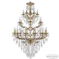 Большая хрустальная люстра Bohemia Ivele Crystal Florence 71116/12+6+6/300/3d B FP