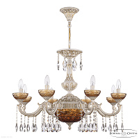 Хрустальная подвесная люстра Bohemia IVELE Crystal AL78101P/8/250 A WMG P Amber/M-1F