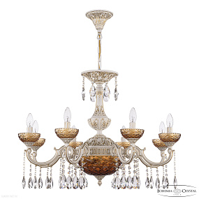 Хрустальная подвесная люстра Bohemia IVELE Crystal AL78101P/8/250 A WMG P Amber/M-1F