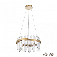 Подвесная хрустальная светодиодная люстра Arte Milano 312011/D500 BS
