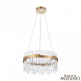 Подвесная хрустальная светодиодная люстра Arte Milano 312011/D500 BS