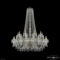 Большая хрустальная люстра Bohemia IVELE Crystal 1403/20+10/400/h-117 G