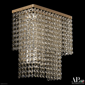Бра хрустальное светодиодное APL LED Rimini S500.B3.25-27.A.3000.Gold