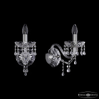Бра с хрусталем Bohemia IVELE Crystal 1410B/1/160/XL Ni V0300