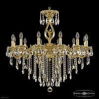 Большая хрустальная люстра Bohemia IVELE Crystal 75402/12/300 B G FA1B