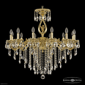 Большая хрустальная люстра Bohemia IVELE Crystal 75402/12/300 B G FA1B