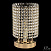 Хрустальная настольная лампа APL LED Sicilia SH500.L3.17-26.A.Gd.E14
