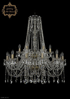Большая хрустальная люстра Bohemia Art Classic 11.12.12+6.300.2d.h-98.Br.Sp