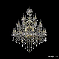 Большая хрустальная люстра Bohemia IVELE Crystal 1415/16+8+4/300/3d G