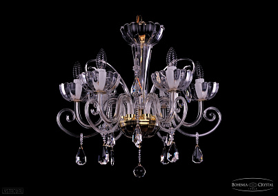 Хрустальная подвесная люстра Bohemia IVELE Crystal 1333/6/240/G