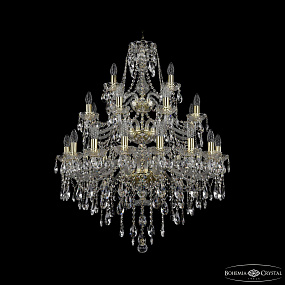 Большая хрустальная люстра Bohemia IVELE Crystal 1415/16+8+4/300/3d G