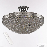 Хрустальная потолочная люстра Bohemia IVELE Crystal 19321/35IV/LED-DIM Ni