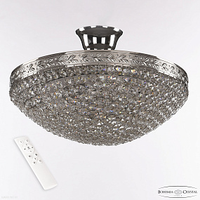 Хрустальная потолочная люстра Bohemia IVELE Crystal 19321/35IV/LED-DIM Ni