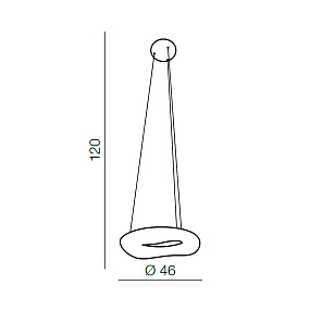 Подвесной светодиодный светильник Azzardo Donut Pendant 46 CCT AZ2672