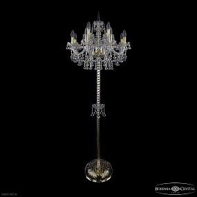 Торшер с хрусталем Bohemia IVELE Crystal 1409T2/8+4/195-165 G