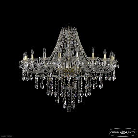 Большая хрустальная люстра Bohemia IVELE Crystal 1415/20/460 G
