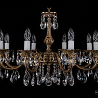 Литая подвесная люстра с хрусталем Bohemia IVELE Crystal 1702/8/265/A/FP