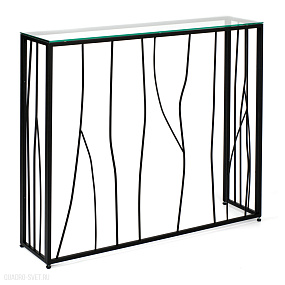 Узкий консольный столик в прихожую AllConsoles  1022-CB clear