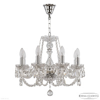 Хрустальная подвесная люстра Bohemia IVELE Crystal 101/8/165 Ni