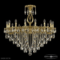 Большая хрустальная люстра Bohemia Ivele Crystal 75402/16/360 B G FD2B