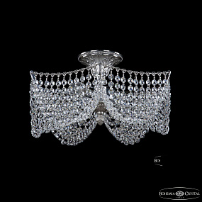 Хрустальная потолочная люстра Bohemia IVELE Crystal 77181/42 Ni
