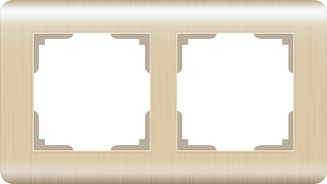 Рамка на 2 поста (шампань) Werkel WL12-Frame-02