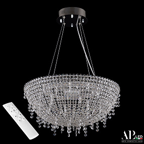 Хрустальная подвесная светодиодная люстра APL LED Sicilia SH501.0.50.B.LED -DIM.Ni