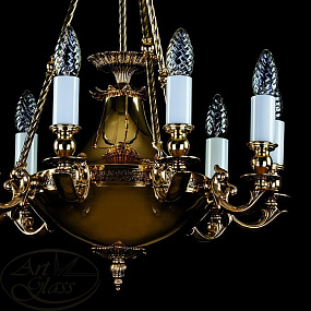 Люстра подвесная ARTGLASS DAFNE BRASS ANTIQUE