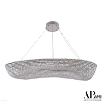 Большая хрустальная светодиодная люстра APL LED Sicilia SH523.0.120.A.Ni.4000