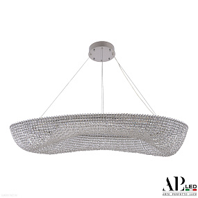 Большая хрустальная светодиодная люстра APL LED Sicilia SH523.0.120.A.Ni.4000