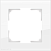 Рамка на 1 пост (белый,стекло) Werkel WL01-Frame-01
