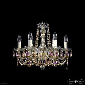 Хрустальная подвесная люстра Bohemia IVELE Crystal 1402/6/160 G R777