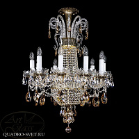 Люстра подвесная ARTGLASS PROSERPINA X. BRASS ANTIQUE CE - 8003