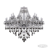 Большая хрустальная люстра Bohemia IVELE Crystal 1415/20+10/460 Ni K731