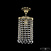 Хрустальный подвесной светильник Bohemia IVELE Crystal 19203/15IV G Leafs