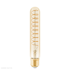 Светодиодная лампа Т30, 1x4W(E27), 1600K, 180lm, стекло, янтарный EGLO LM_LED_E27 110202