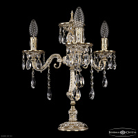 Хрустальная настольная лампа Bohemia IVELE Crystal 7025L/3/125-43 B GW