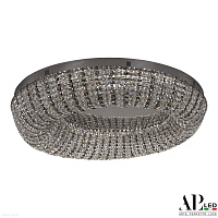 Хрустальная потолочная светодиодная люстра APL LED Sicilia SH610.2.80.R.Ni.4000.Clear.731
