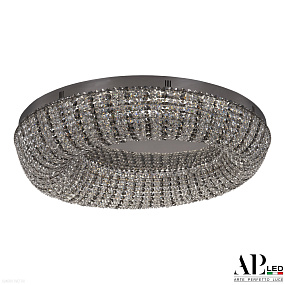 Хрустальная потолочная светодиодная люстра APL LED Sicilia SH610.2.80.R.Ni.4000.Clear.731