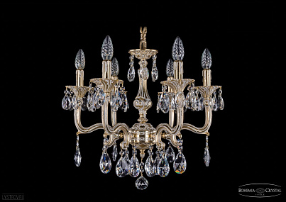Литая подвесная люстра с хрусталем Bohemia IVELE Crystal 1704/6/150/A/GW