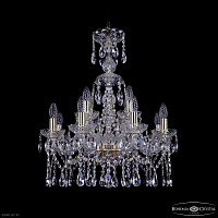 Хрустальная подвесная люстра Bohemia IVELE Crystal 1413/8+4/200/XL-66 G