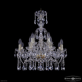 Хрустальная подвесная люстра Bohemia IVELE Crystal 1413/8+4/200/XL-66 G